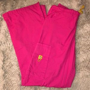 Pink scrub pants